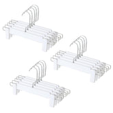 Kuber IndustriesRecycled Plastic Cloth Hanger Set of 15 With Chromed Plated Steel Hook (White)